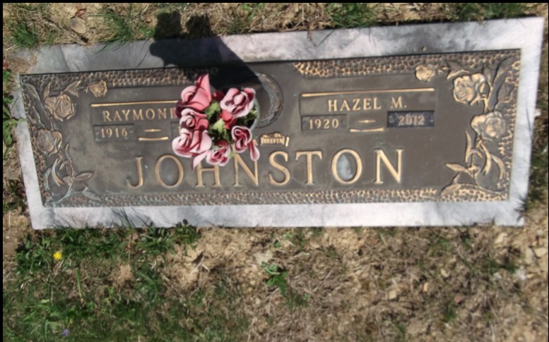 Raymond C. Johnston headstone Metheny, WV